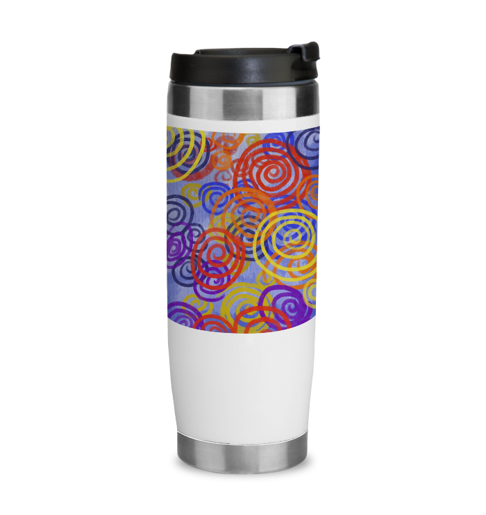 Colorful Spirals Insulated Tumbler