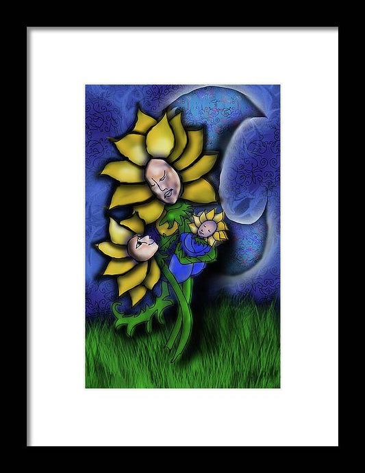 Mother Flower Moon - Framed Print