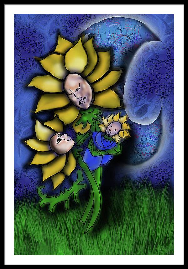 Mother Flower Moon - Framed Print