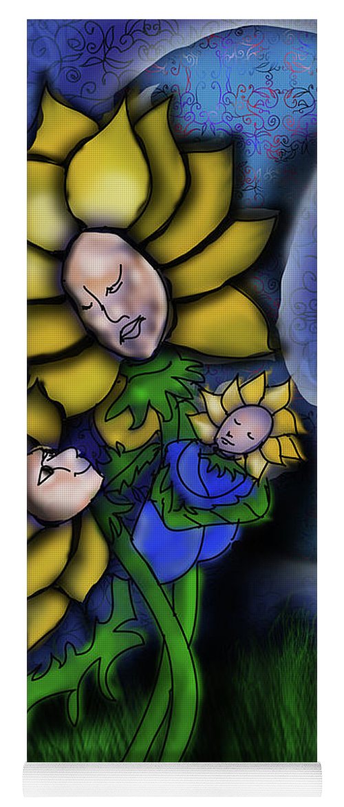 Mother Flower Moon - Yoga Mat