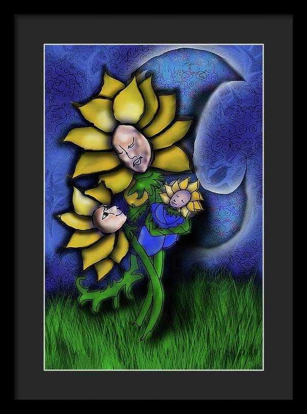 Mother Flower Moon - Framed Print