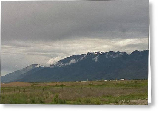 Mountain Field - Greeting Card