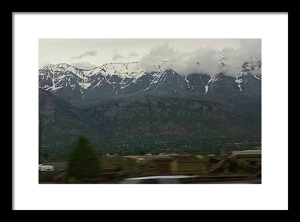 Mountains West Of Iowa - Framed Print