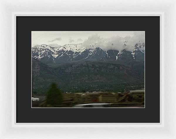 Mountains West Of Iowa - Framed Print