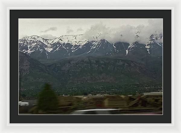 Mountains West Of Iowa - Framed Print
