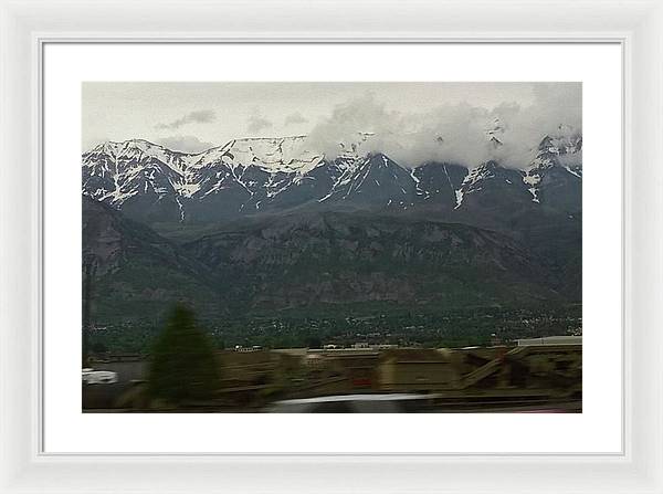Mountains West Of Iowa - Framed Print