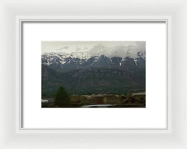 Mountains West Of Iowa - Framed Print