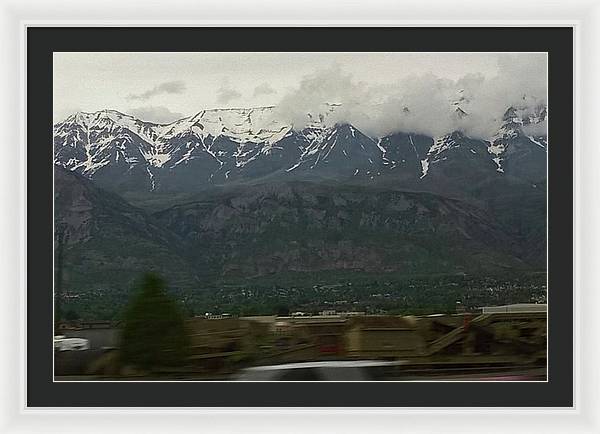 Mountains West Of Iowa - Framed Print