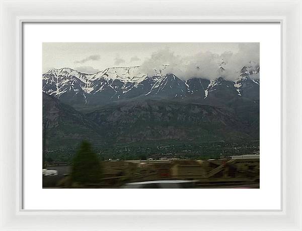 Mountains West Of Iowa - Framed Print