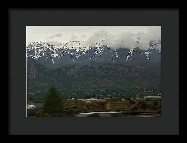 Mountains West Of Iowa - Framed Print