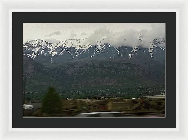 Mountains West Of Iowa - Framed Print