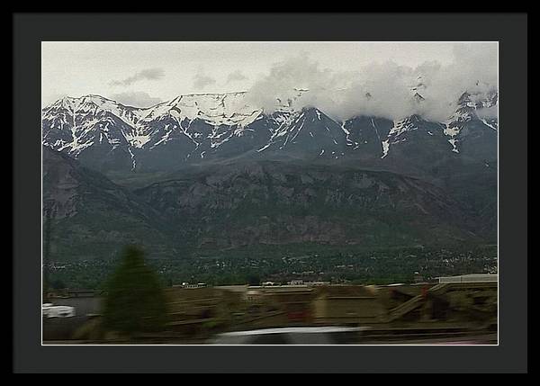 Mountains West Of Iowa - Framed Print