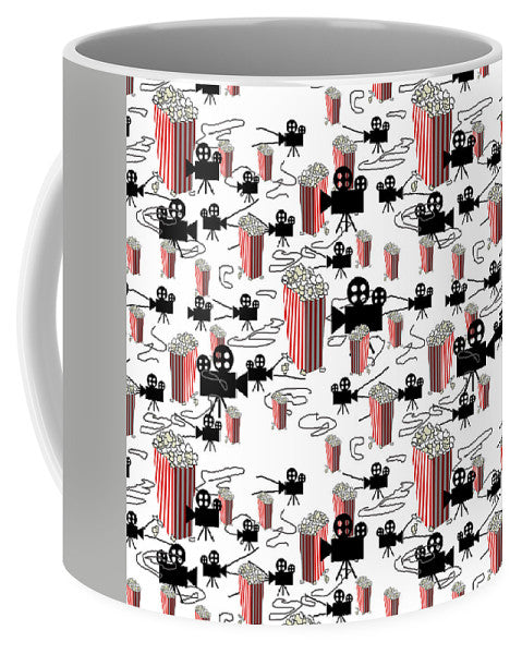 Movie Pattern With Popcorn - Mug