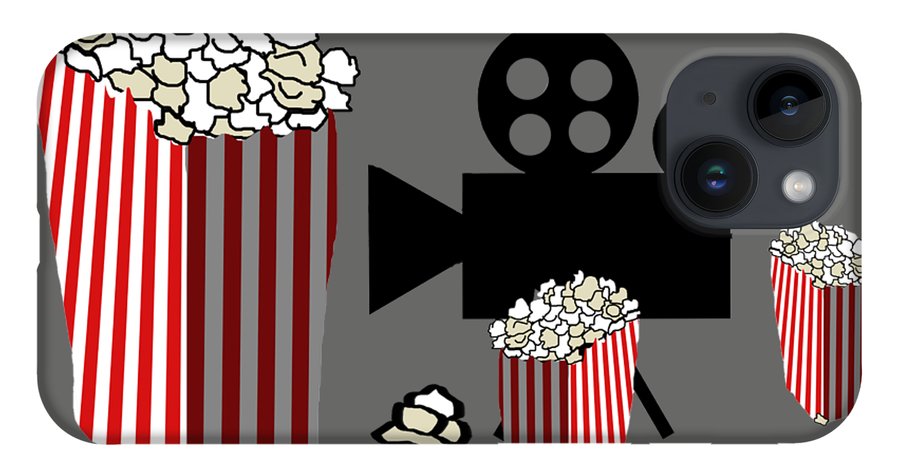 Movie Reels and Popcorn - Phone Case