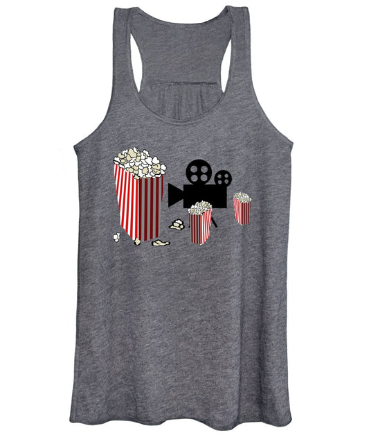 Movie Reels and Popcorn - Women's Tank Top