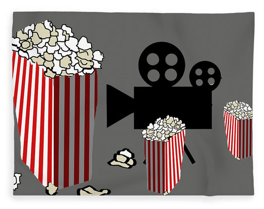 Movie Reels and Popcorn - Blanket