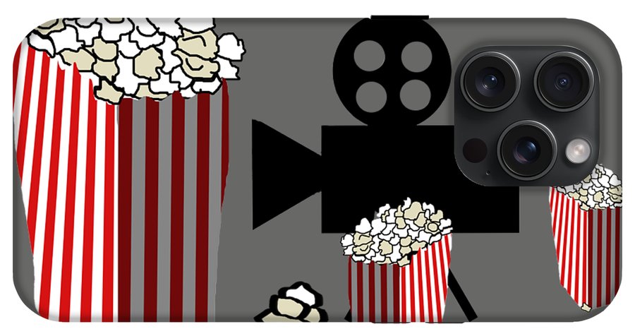 Movie Reels and Popcorn - Phone Case