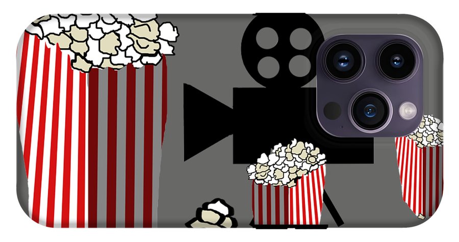 Movie Reels and Popcorn - Phone Case