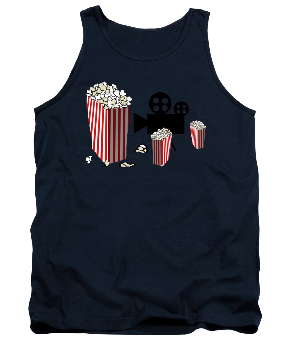 Movie Reels and Popcorn - Tank Top