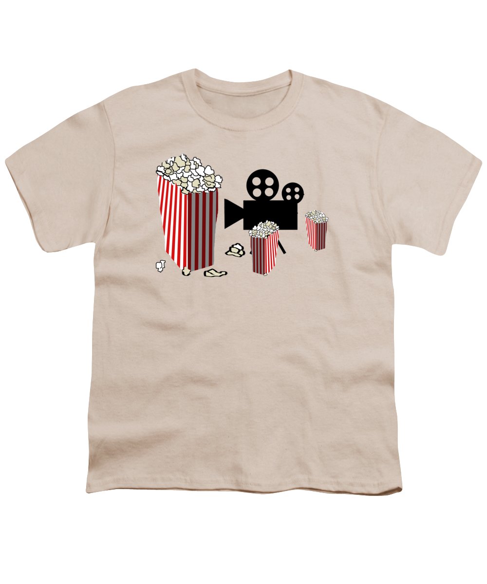 Movie Reels and Popcorn - Youth T-Shirt