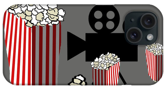 Movie Reels and Popcorn - Phone Case