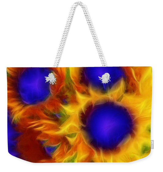 Neon Sunflowers - Weekender Tote Bag