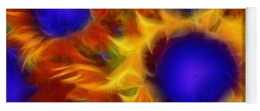Neon Sunflowers - Yoga Mat