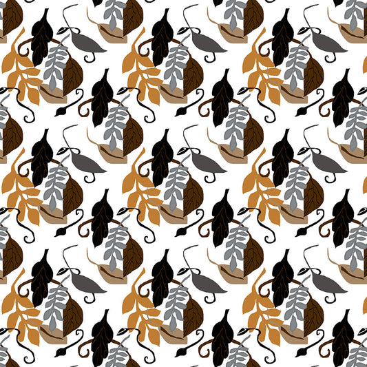 Neutral Leaves Digital Image Download