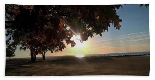 Nine O Clock Sunrise - Bath Towel