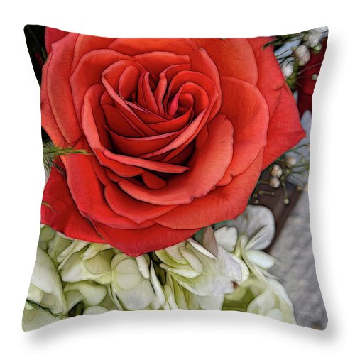 November Flowers 3 - Throw Pillow