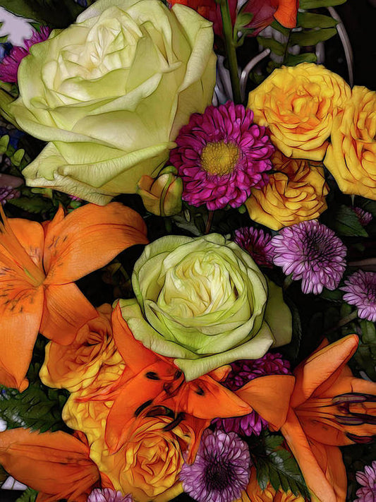 November Flowers 7 - Art Print