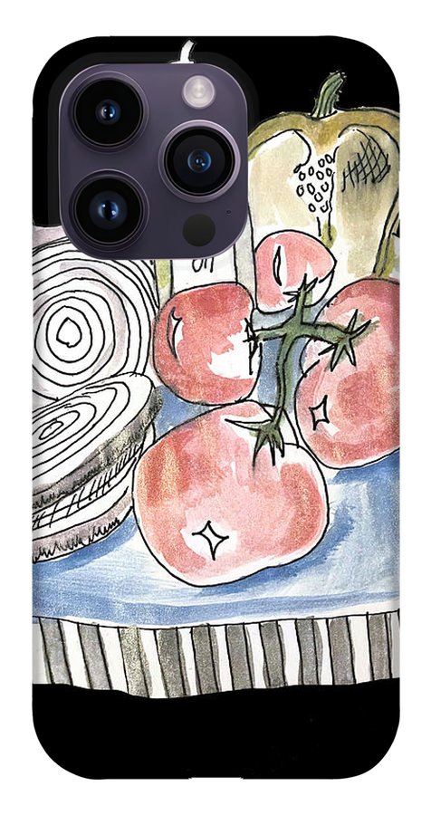 Olive Oil Veg Board Watercolor - Phone Case