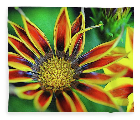 Orange and Yellow Flower - Blanket