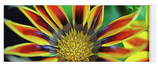 Orange and Yellow Flower - Yoga Mat