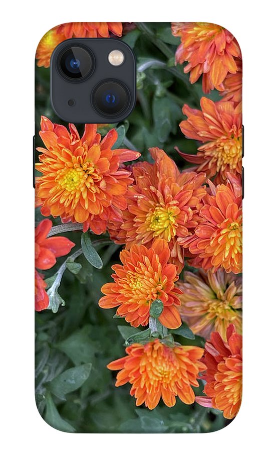 Orange Mums walk - Phone Case