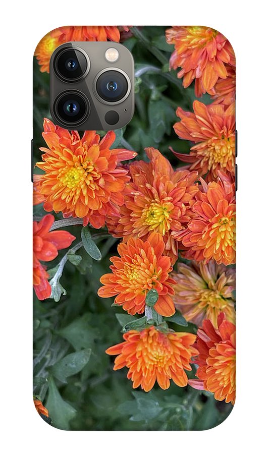 Orange Mums walk - Phone Case