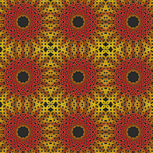 Orange Celtic Swirl Digital Image Download