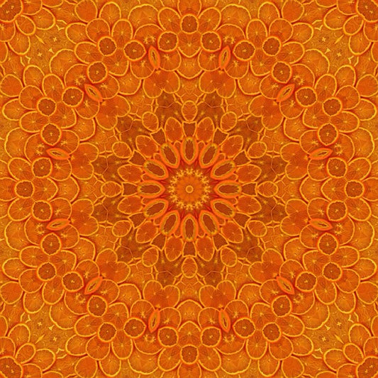 Oranges Kaleidoscope Digital Image Download