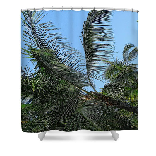 Palm Tree - Shower Curtain