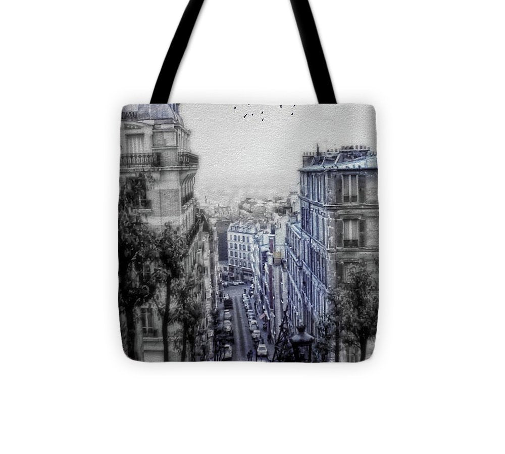 Paris Street From Above - Tote Bag