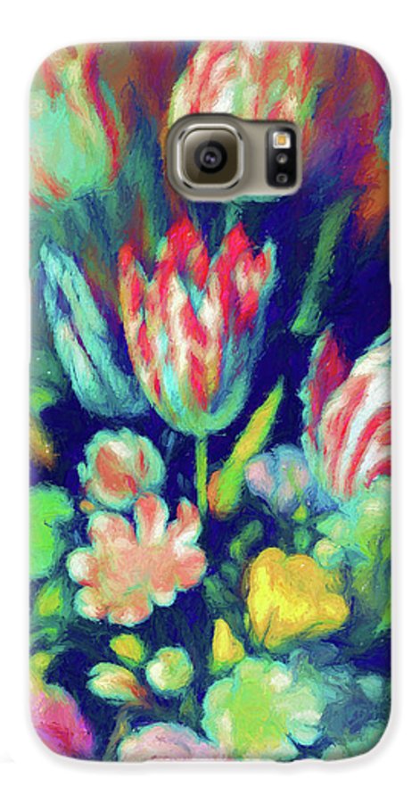 Pastel Tulips Detail - Phone Case