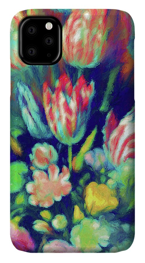 Pastel Tulips Detail - Phone Case