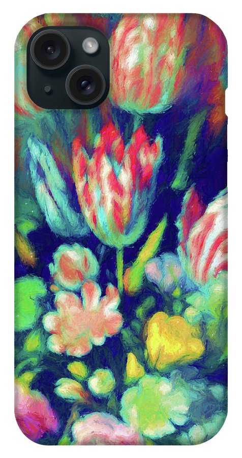 Pastel Tulips Detail - Phone Case
