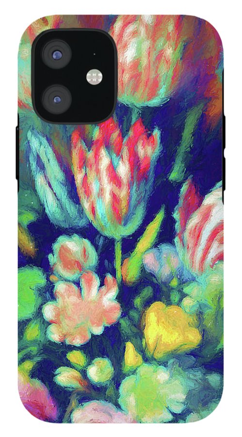 Pastel Tulips Detail - Phone Case