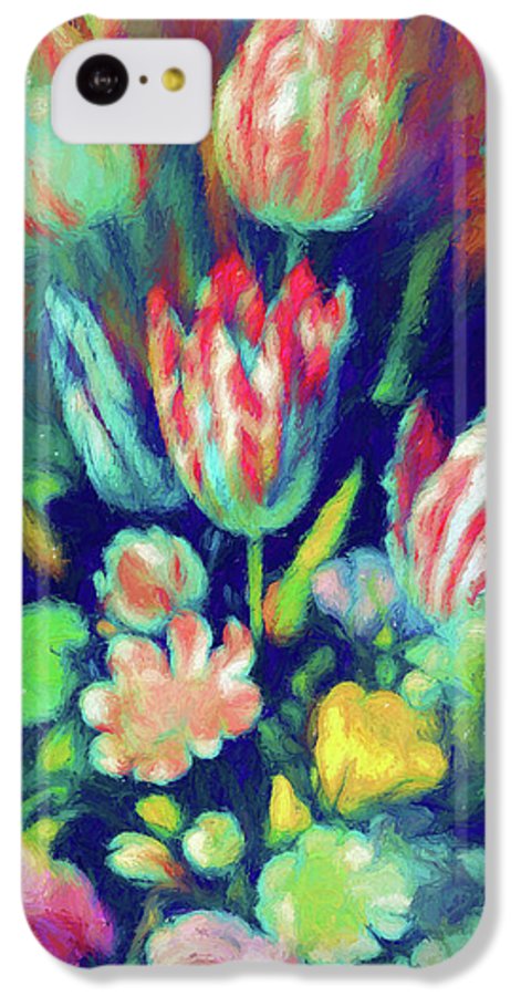 Pastel Tulips Detail - Phone Case