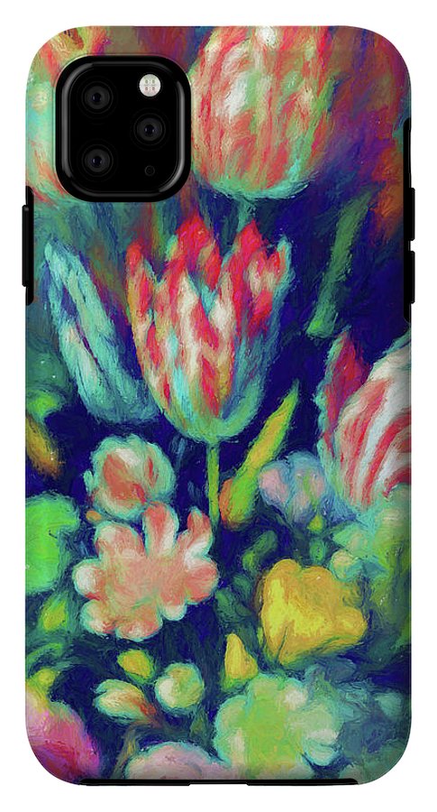 Pastel Tulips Detail - Phone Case