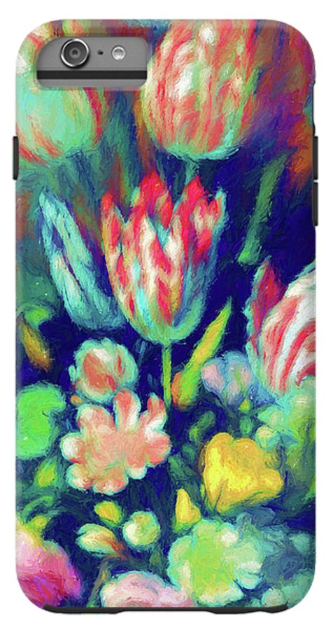 Pastel Tulips Detail - Phone Case