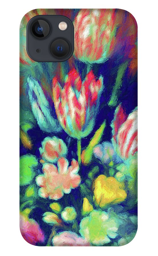 Pastel Tulips Detail - Phone Case