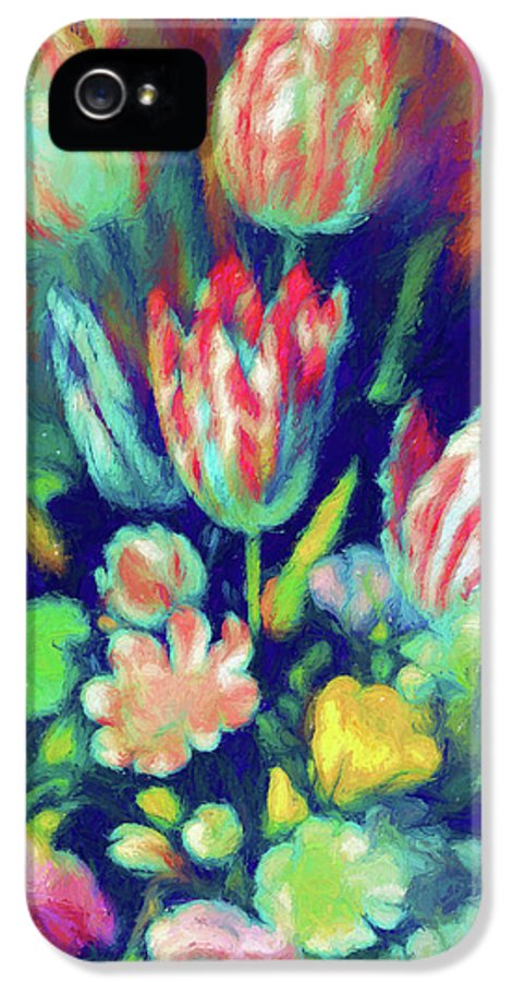 Pastel Tulips Detail - Phone Case