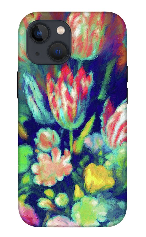 Pastel Tulips Detail - Phone Case